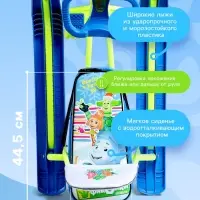Снегокат &laquo;Тимка спорт 4-1&raquo;, со спинкой, голубой, зелёный, ТС4-1/Ф22 Nika Kids