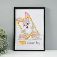 Фоторамка для фото 21&times;30 см Keep memories &laquo;Гамма&raquo;, пластик, чёрный с серебром, (пластиковый экран)