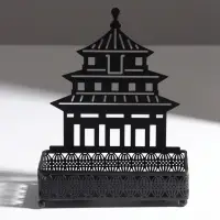 Подставка для мелочей металл &laquo;Дворец&raquo;, чёрный, 6.3&times;14.5&times;18.5 см