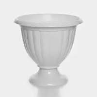 Вазон для цветов &laquo;Жасмин&raquo;, 18 л, d=43 см, h=30 см, белый