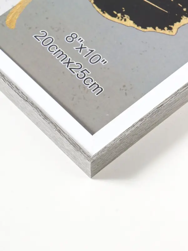 Фоторамка пластик 20х25 см "Современная классика" серый и белый 26х20,8х1,5 см