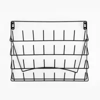 Органайзер-стойка для ниток, настенная/настольная, с подставкой, 40&times;31 см, чёрный