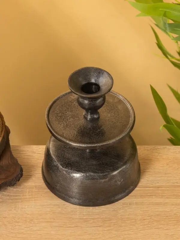 Подсвечник "Ретро серия Барселона" алюминий  13х13х15 см