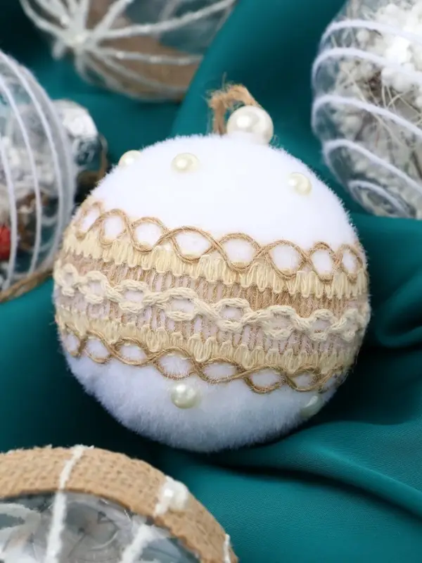 Набор шаров пластик d-8 см, 9 шт Набор шаров пластик d-8 см, 9 шт "Орсон" мечты