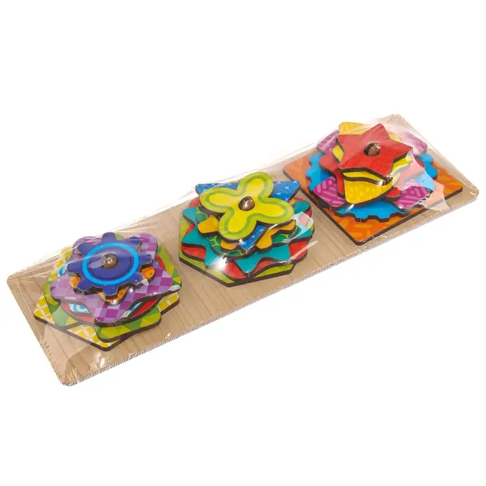 Головоломка Лесная мастерская &laquo;Сложи узор&raquo;, 6 схем, 21 деталь