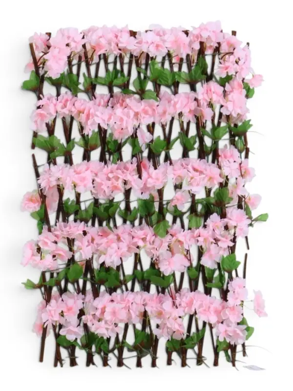 Ограждение декоративное &laquo;Розовые цветы&raquo;, 120&times;40 см, Greengo
