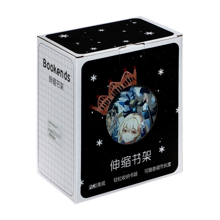Подставка для книг раздвижная  Подставка для книг раздвижная "Аниме", 3 отделения, металлическая, МИКС