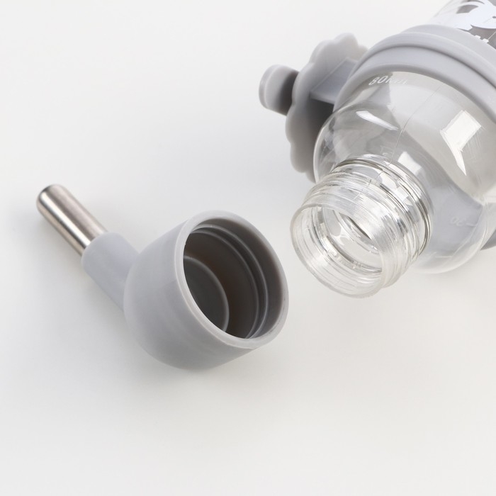 Поилка для грызунов "Пижон", 80 мл, серая