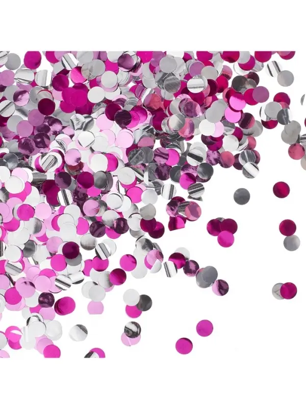 Конфетти «Круг» розовый МИКС, металлик, 1 см, 50 г
