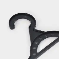 Плечики - вешалки для одежды, 5 шт., размер 46-48, чёрные