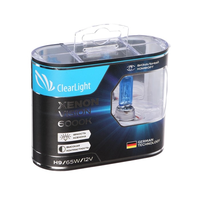 Лампа автомобильная Clearlight XenonVision, H9, 12 В, 65 Вт, набор 2 шт Лампа автомобильная Clearlight XenonVision, H9, 12 В, 65 Вт, набор 2 шт