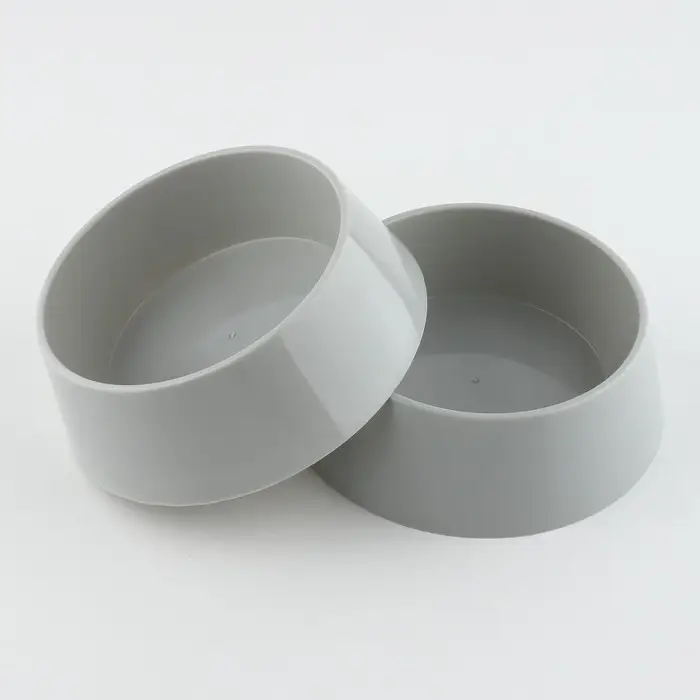 Набор коврик под миску Набор коврик под миску "Вку-у-усно!" + 2 миски пластиковые серые