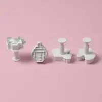 Плунжеры кондитерские Доляна &laquo;Малышок&raquo;, набор 4 шт., пластик, МИКС