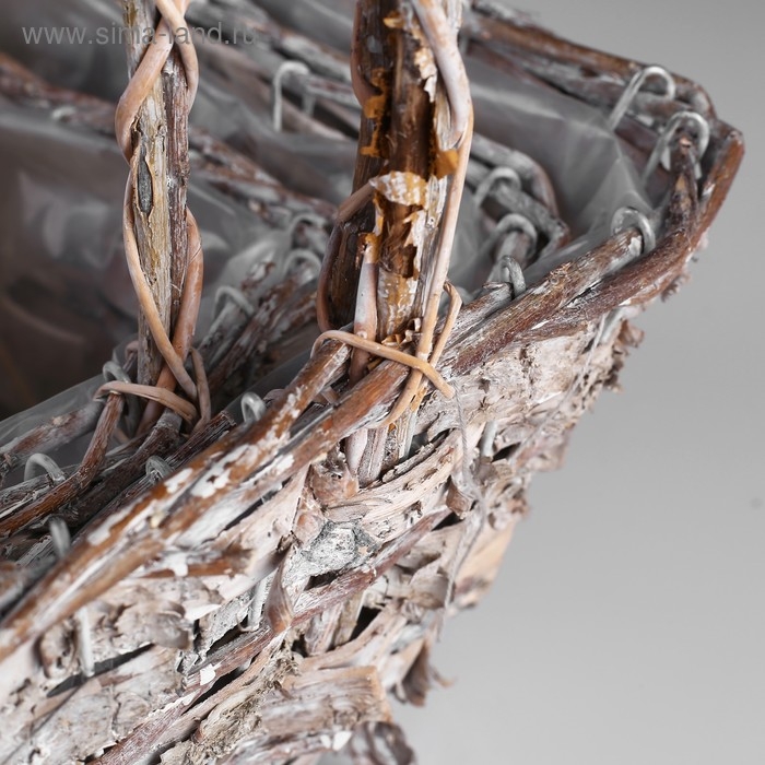 Набор корзин «Корзиночка», 3 шт: 25×25×14/32 см, 20×20×14/29 см, 15×15×12/25 см Набор корзин «Корзиночка», 3 шт: 25×25×14/32 см, 20×20×14/29 см, 15×15×12/25 см