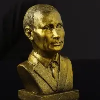 Бюст В.В. Путин, 9х7х5 см, золото