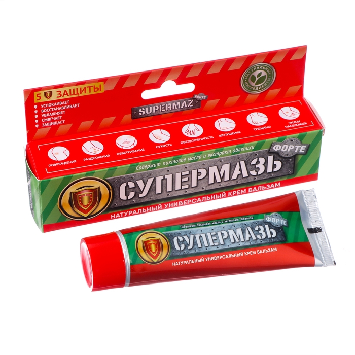 Крем-бальзам «Супермазь Форте», заживляющая, 44 мл Крем-бальзам «Супермазь Форте», заживляющая, 44 мл