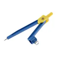 Циркуль пластиковый Calligrata, 110 мм, с карандашом, универсальный держатель &laquo;козья ножка&raquo;, в ПВХ, МИКС