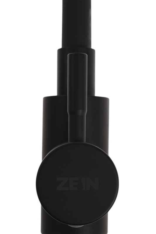 Смеситель для кухни ZEIN Z2754, гибкий силикон излив, картридж 35 мм, нерж. сталь, черный Смеситель для кухни ZEIN Z2754, гибкий силикон излив, картридж 35 мм, нерж. сталь, черный