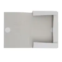 Папка д/бумаг А4, на завязках, Calligrata, 250 г/м&sup2;, до 200 л, белая, картон немелованный