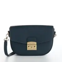 Сумка женская мессенджер TEXTURA на клапане, 23&times;6&times;15 см, синяя