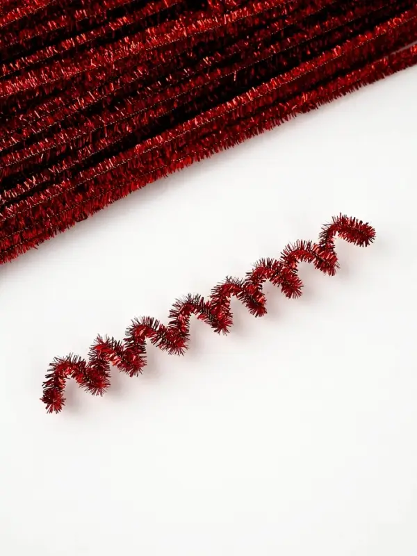 Синельная проволока &laquo;Блеск&raquo;, набор 50 шт., красная, 30 см