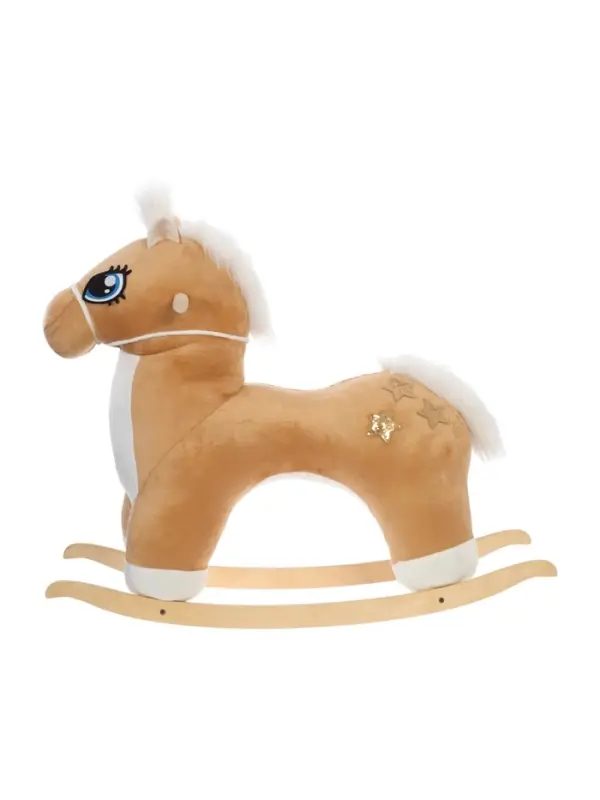 Качалка &laquo;Лошадка: Звёздочка&raquo;, не музыкальная, цвет бежевый