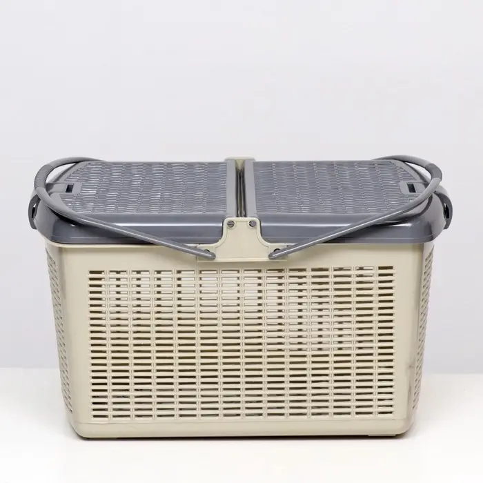 Корзина, 47&times;36&times;27.5 см, пластик, серая