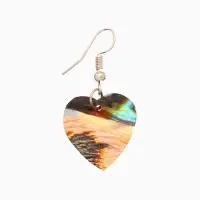 Серьги "Сердце моря" ракушка 5,5х2 см
