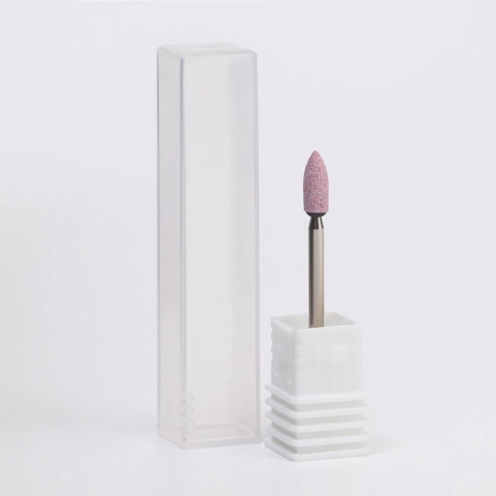 Фреза корундовая для маникюра «Конус скруглённый», средняя жёсткость, d 3 × 9 мм, в пластиковом футляре Фреза корундовая для маникюра «Конус скруглённый», средняя жёсткость, d 3 × 9 мм, в пластиковом футляре