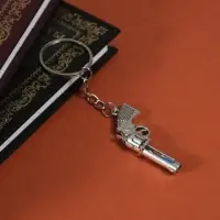 Брелок для ключей на кольце &laquo;Пистолет с песочными часами&raquo;, металл, 5&times;2 см, МИКС