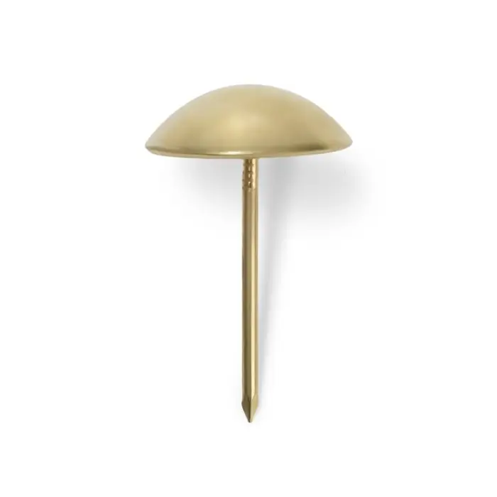 Гвозди ТУНДРА, декоративные, обивочные, 25&times;39 мм, золото, 100 шт.