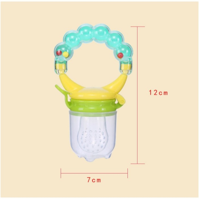 Ниблер для прикорма, с силиконовой сеточкой, ручка-погремушка, цвет зеленый Ниблер для прикорма, с силиконовой сеточкой, ручка-погремушка, цвет зеленый