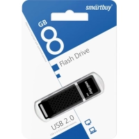 Флеш-память Smartbuy UFD 8GB Quartz series Black (SB8GBQZ-K)
