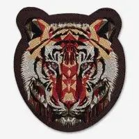 Термоаппликация &laquo;Тигр&raquo;, 5.6&times;6.3 см, коричневая