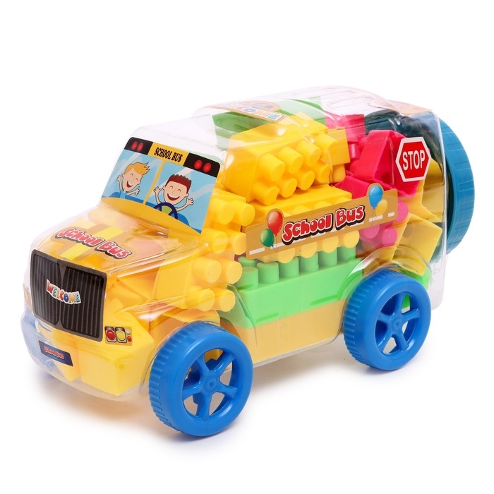 Конструктор-машинка «Веселые приключения», МИКС Конструктор-машинка «Веселые приключения», МИКС