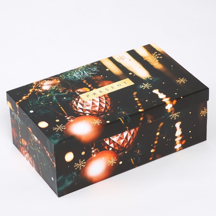 Набор коробок подарочных 15 в 1 «С Новым годом», 12 х 7 х 4 см - 46,6 х 35,2 х 17.5 см, Новый год