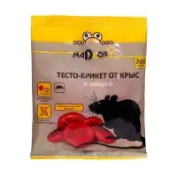 Тесто-брикет от крыс и мышей Nadzor, 200г