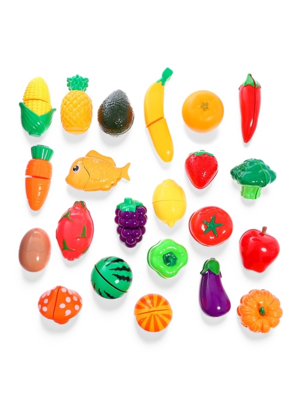 Игровой набор Игровой набор "Супершеф" корзина с продуктами и посудкой, 28 предметов