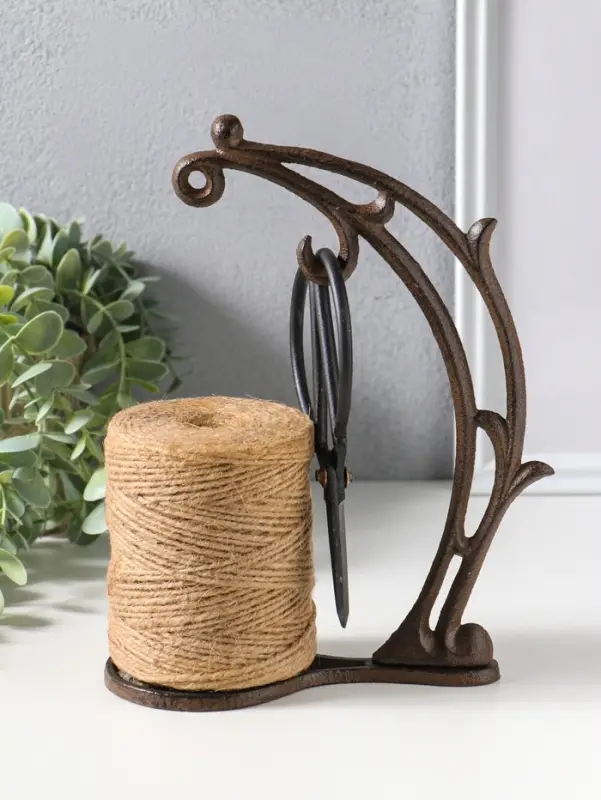 Сувенир катушка для ниток чугун с ножницами "Ветвь" 16,5х8,5х23,5 см