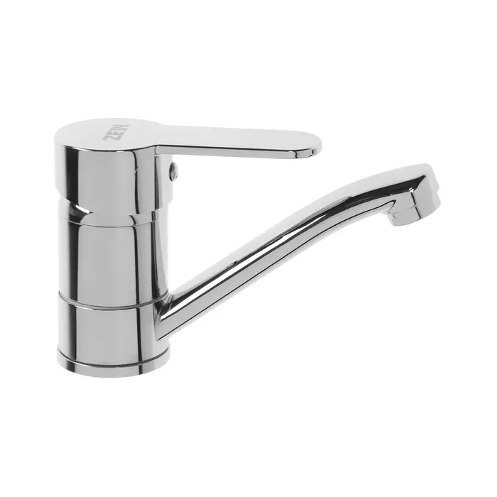 Смеситель для кухни ZEIN Z50152, однорычажный, картридж 35 мм, излив 15 см, без подводки, хром