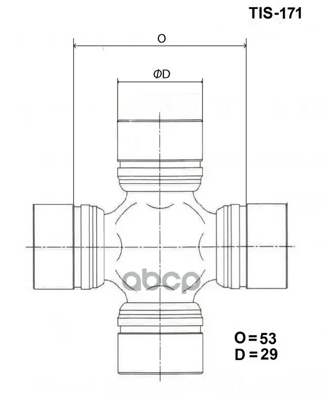 Крестовина TOYO арт. TIS171