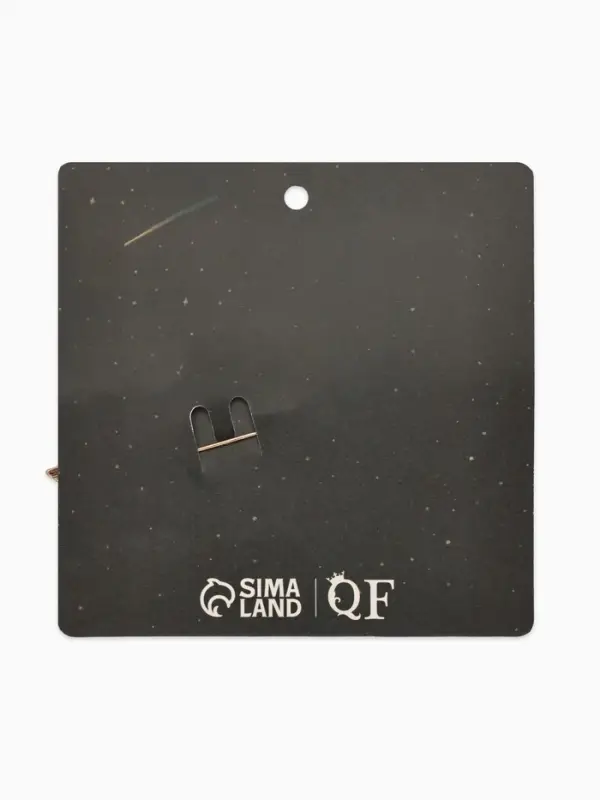 Брошь &laquo;Подарок&raquo;, с бантиком, красная, белый в чернёном золоте