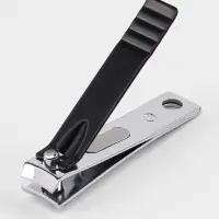 Кусачки книпсер маникюрные, 5.5 см, в коробке, цвет чёрный, серебристый