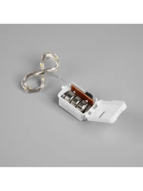 Светодиодная фигура из мишуры &laquo;Колпак&raquo; 14&times;10 см, 10 LED, от батареек AG10&times;3, свечение тёплое белое