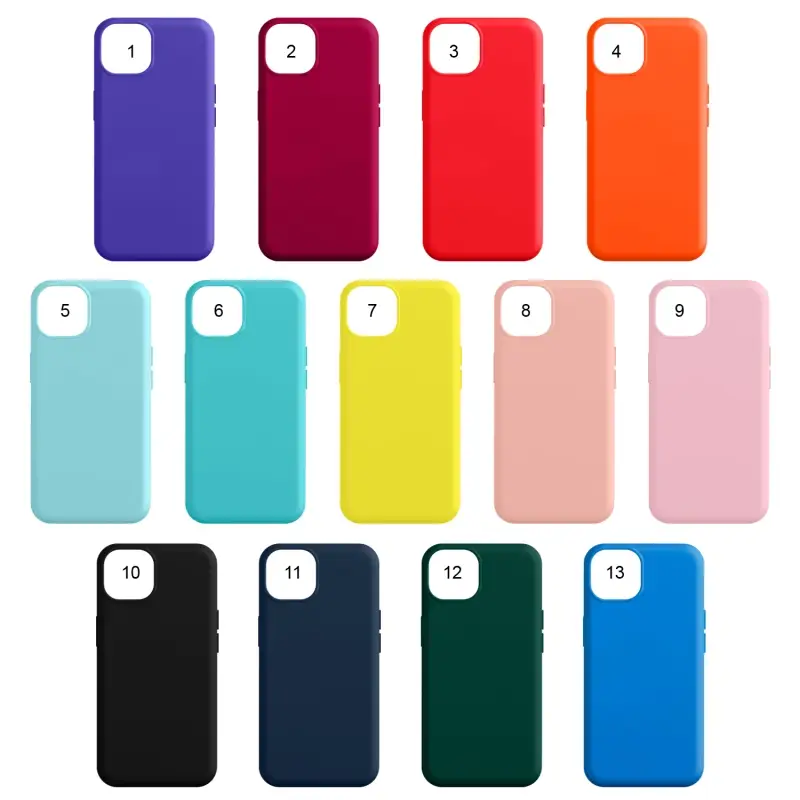 Чехол iPh 13 (6.1) Silicone WS (без лого, в прозрачном пакете) Чехол iPh 13 (6.1) Silicone WS (без лого, в прозрачном пакете)