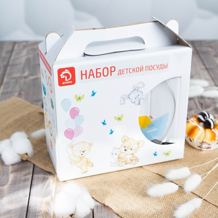 Набор детской посуды Доляна «Бип-бип», 3 предмета: миска 450 мл, тарелка d=20 см, кружка 200 мл Набор детской посуды Доляна «Бип-бип», 3 предмета: миска 450 мл, тарелка d=20 см, кружка 200 мл
