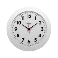 Часы настенные, серия: Классика, плавный ход, d=30 см, белый обод