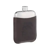 Фляжка &laquo;Россия&raquo;, нержавеющая сталь, чехол, 180 мл, 6 oz