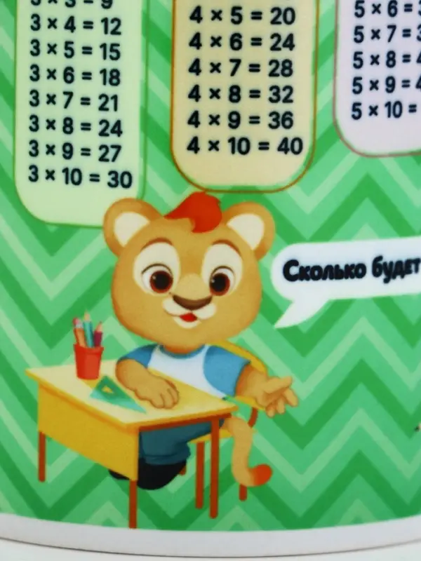 Кружка чайная керамическая &laquo;Таблица умножения&raquo;, 320 мл