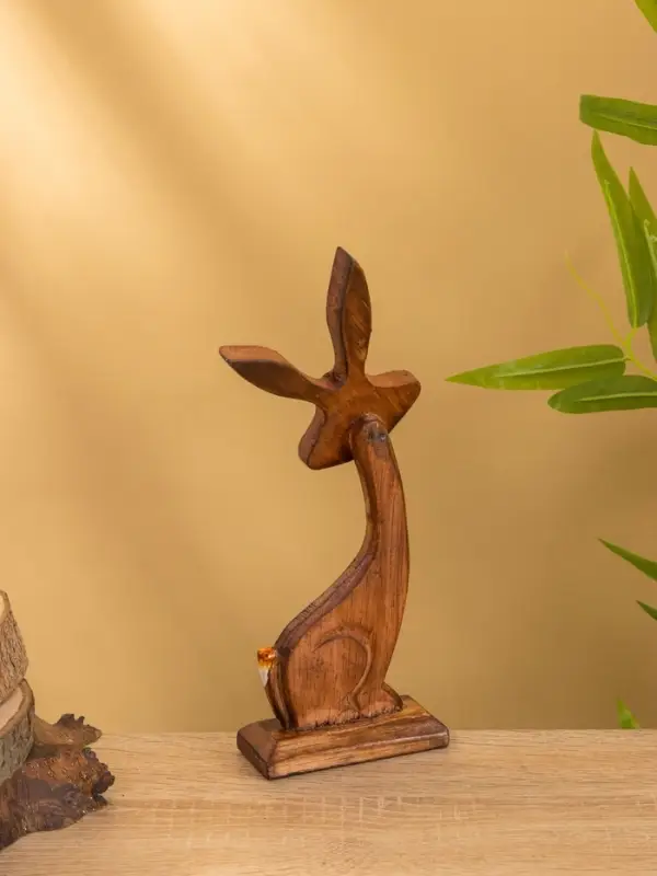 Сувенир на подставке «Заяц», 12×4.5×24.5 см, дерево, МИКС